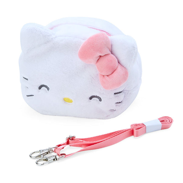 Hello Kitty Cute Face Plush Crossbody Bag