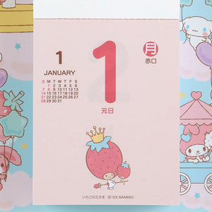 Sanrio Characters 2024 Daily Wall Calendar Seasonal Japan Original   