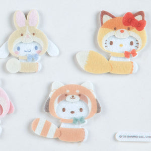 Sanrio Characters 5-pc Felt Sticker Set (Forest Friends Series) Stationery Japan Original   