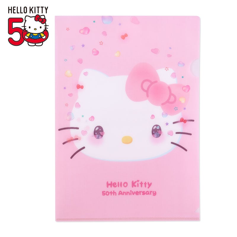 Hello Kitty Clear File Folder (50th Anniv. The Future In Our Eyes) Stationery Japan Original   