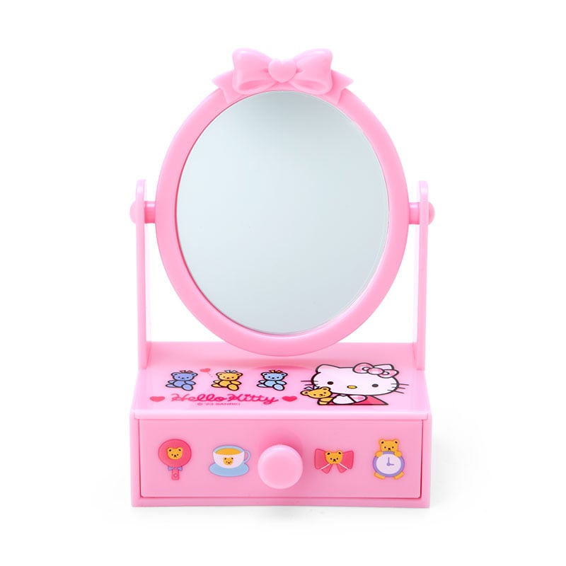 Hello Kitty Mini Chest with Mirror Home Goods Japan Original   