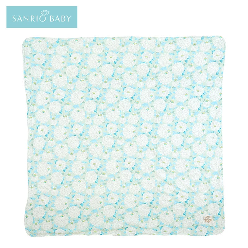 Sanrio Baby Organic Cotton Keroppi Swaddle Blanket Kids Japan Original   