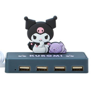 Kuromi Mini USB Hub Accessory Japan Original