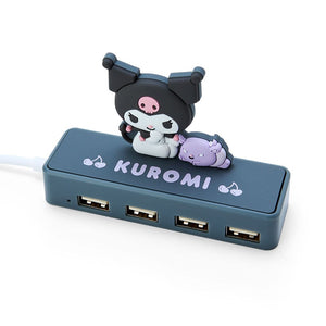 Kuromi Mini USB Hub Accessory Japan Original