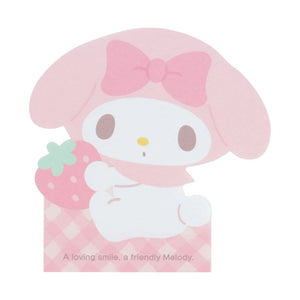 My Melody Die-cut Memo Pad (Expressions) Stationery Japan Original