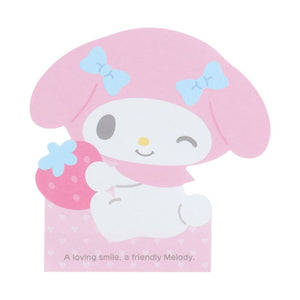 My Melody Die-cut Memo Pad (Expressions) Stationery Japan Original