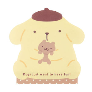Pompompurin Die-cut Memo Pad (Expressions) Stationery Japan Original