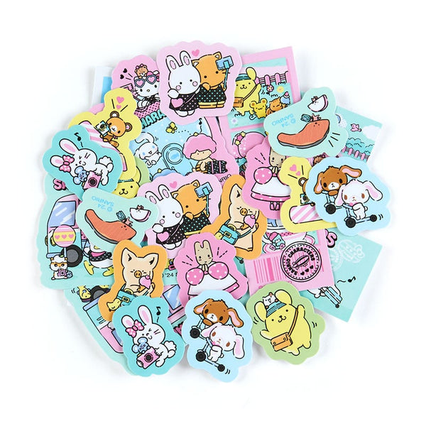 SANRIOキャラクターグッズ24点セット Sanrio Character 24-pc Mini Sticker Pack (Day at the Funfair Series)