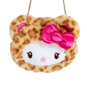 Hello Kitty Plush Mini Crossbody Bag (Leopard Pals Series) Bags Japan Original