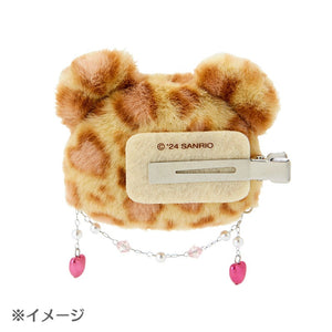 My Melody Plush Hair Clip (Leopard Pals Series) Accessory Japan Original