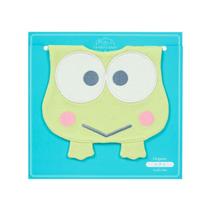 Sanrio Baby Organic Cotton Keroppi Face Bib Kids Japan Original