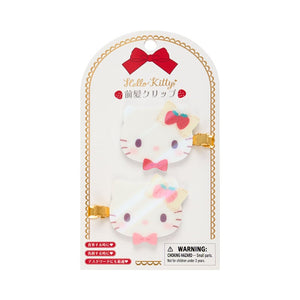 Hello Kitty 2-Pc Hair Clip Set (Sweet Shortcake Series) Accessory Japan Original
