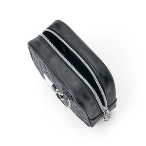 Hello Kitty Black Quilted Zipper Pouch (I Love Hello Kitty Series) Bags Japan Original