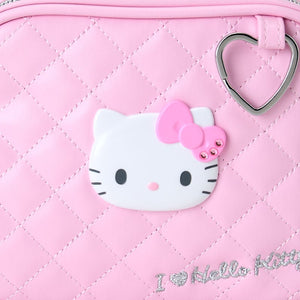 Hello Kitty Pink Quilted Zipper Pouch (I Love Hello Kitty Series) Bags Japan Original