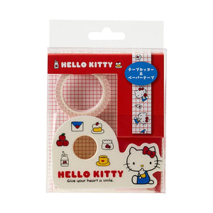Hello Kitty Washi Tape and Dispenser Set (Sanrio Forever Series) Stationery Japan Original