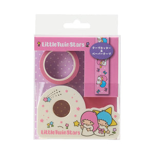 LittleTwinStars Washi Tape and Dispenser Set (Sanrio Forever Series) Stationery Japan Original