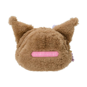 Kuromi Plush Mini Face Pouch (Retro Pastel Series) Bags Japan Original