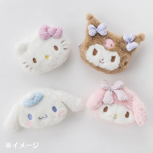 Kuromi Plush Mini Face Pouch (Retro Pastel Series) Bags Japan Original