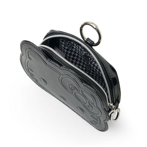 Hello Kitty Mini Zipper Pouch (Silver Houndstooth Series) Bags Japan Original