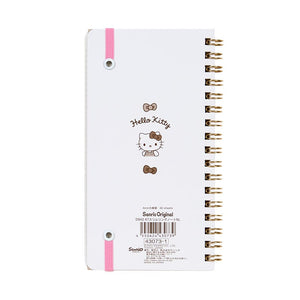 Hello Kitty Slim Spiral Notebook (Elastic Closure) Stationery Japan Original