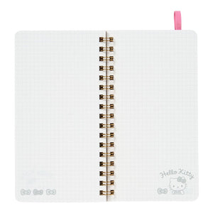 Hello Kitty Slim Spiral Notebook (Elastic Closure) Stationery Japan Original