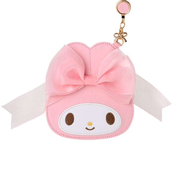 My Melody Card Case with Key Reel (50th Anniv. Ribbon Series)