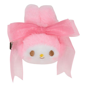 My Melody & My Sweet Piano Plush Hair Clip Set (50th Anniv. Ribbon Series) Accessory Japan Original