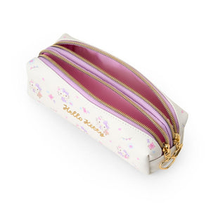 Hello Kitty Dual Compartment Pencil Pouch Bags Japan Original