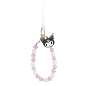 Kuromi Beaded Smartphone Charm Accessory Japan Original