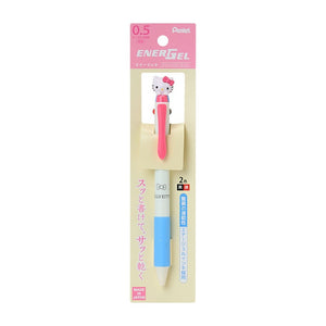 Hello Kitty 2-Color Pentel EnerGel Retractable Pen Stationery Japan Original