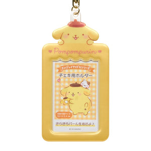 Pompompurin Mascot Photo Holder Charm Accessory Japan Original