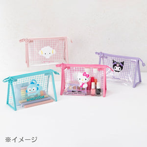 Cogimyun Clear Gingham Zipper Pouch Bags Japan Original
