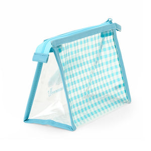 Cinnamoroll Clear Gingham Zipper Pouch Bags Japan Original