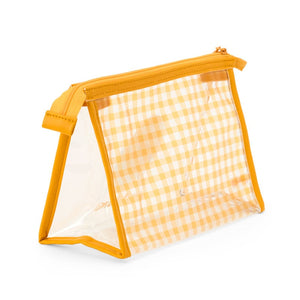 Gudetama Clear Gingham Zipper Pouch Bags Japan Original