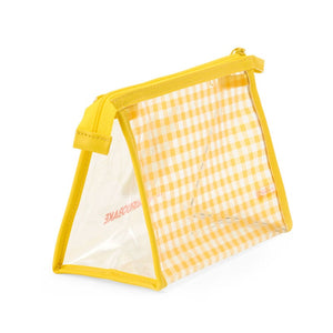 Hanamaruobake Clear Gingham Zipper Pouch Bags Japan Original