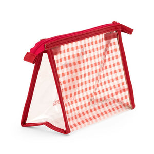 Pochacco Clear Gingham Zipper Pouch Bags Japan Original