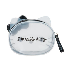 Hello Kitty Black & Clear Zipper Pouch (I Love Hello Kitty Series) Bags Japan Original