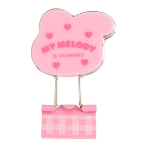 My Melody Gingham Binder Clips (Set of 3) Stationery Japan Original
