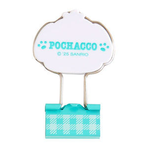 Pochacco Gingham Binder Clips (Set of 3) Stationery Japan Original