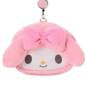 My Melody Plush ID Badge Holder & Reel Bags Japan Original