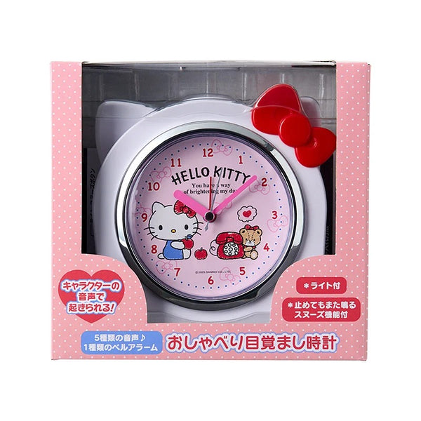 HELLO KITTY チェンジングクロック 2013 Sanrio Hello Kitty 8” Alarm Clock (WORKS) Cute And HTF