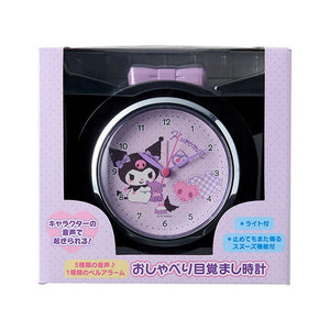 Kuromi Snooze-n-Stop Talking Alarm Clock (Baku) Home Goods Japan Original