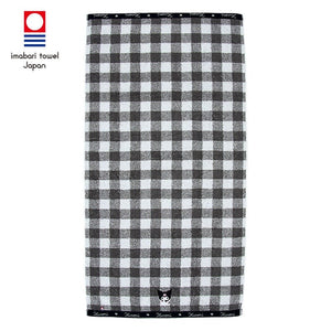 Kuromi Gingham Imabari Bath Towel Home Goods Japan Original