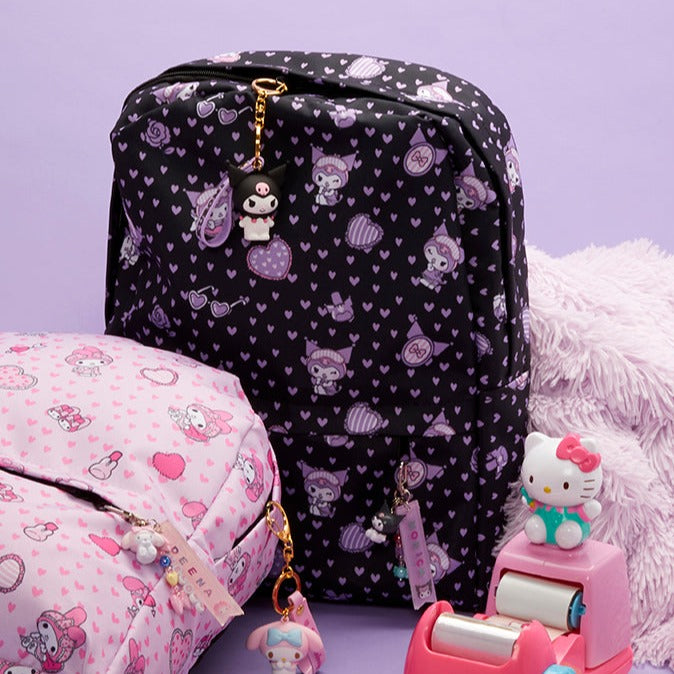 Kuromi Sleepover All-Over Print Backpack Backpacks Printful Default Title  