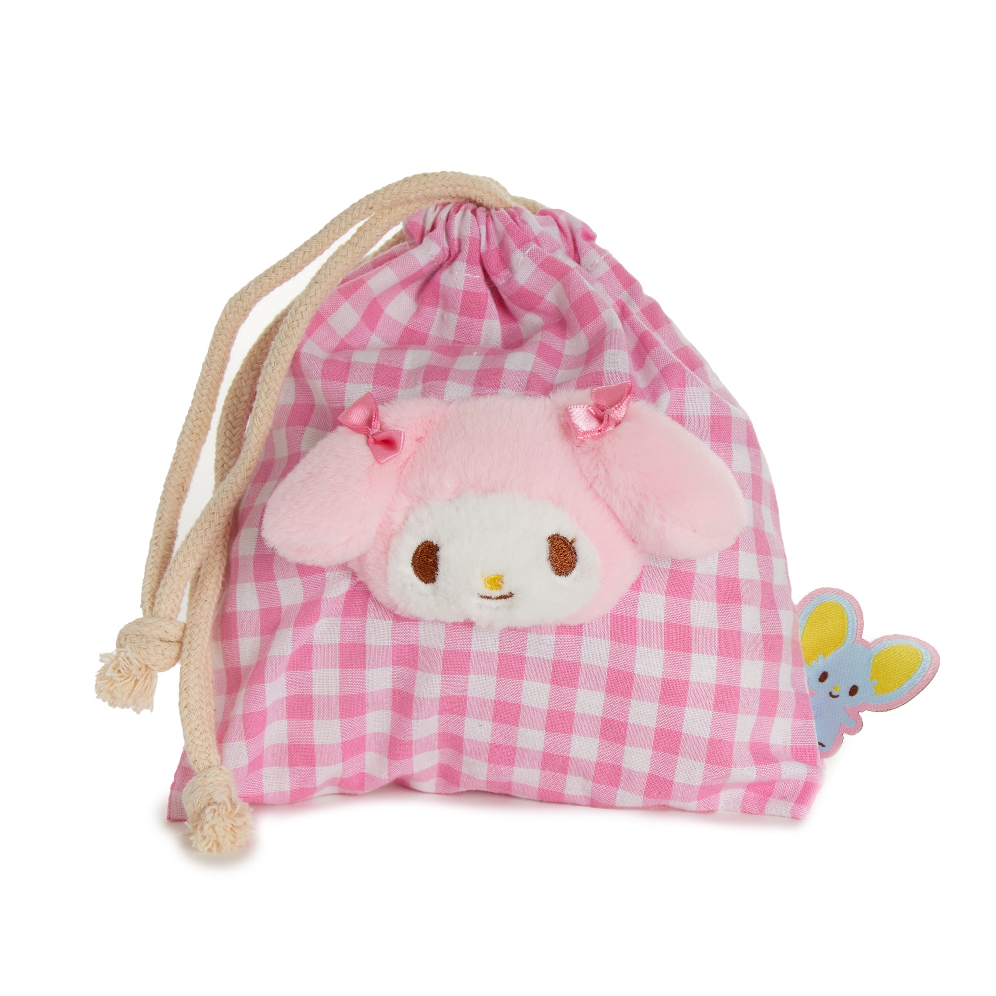My Melody Drawstring Pouch (Gingham Cafe Series) Bags NAKAJIMA CORPORATION   