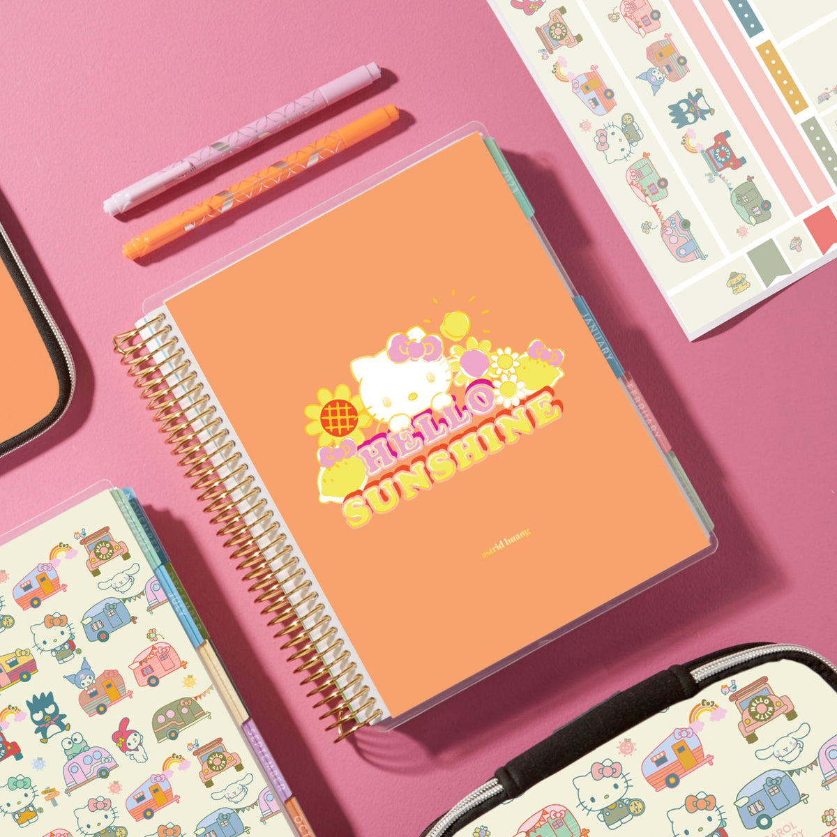 Hello Kitty x Erin Condren Spiral Notebook (Hello Sunshine) Stationery ERIN CONDREN   