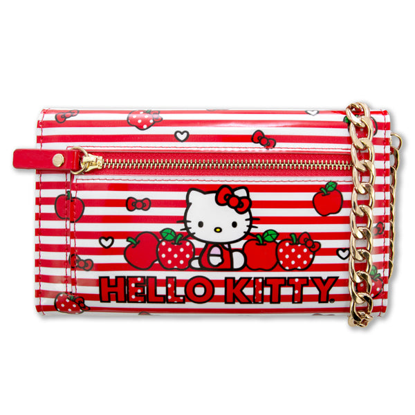 Leather Mini Wallet HELLO KITTY With Removable Shoulder Strap