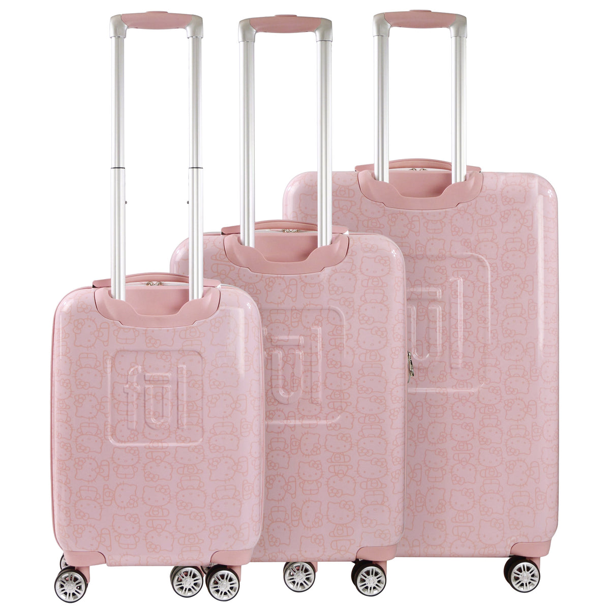 Hello Kitty x FUL 3-Piece Hardshell Luggage Set in Pink Travel Concept 1   