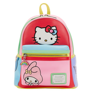Hello Kitty and Friends x Loungefly Color-Block Mini Backpack Bags Loungefly   