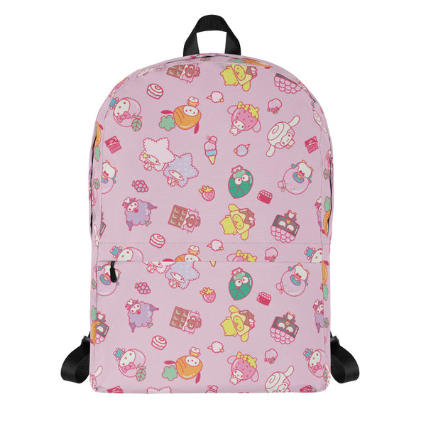 Hello Kitty and Friends Eats & Treats All-over Print Backpack Hello Kitty and Friends Eats & Treats All-over Print Backpack